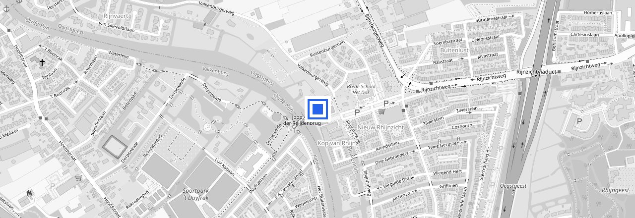 Kaart: PuuRR aan de Rijn, Valkenburgerweg 2, Oegstgeest